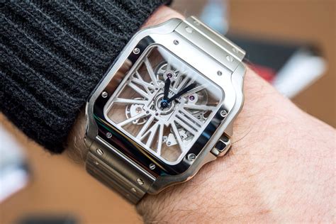 santos cartier skeleton watch